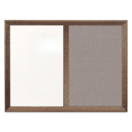 United Visual Products Enclosed Corkboard, 1 Door, 60"x36", 4" Fra, UV3417-GOLD-PUMICE UV3417-GOLD-PUMICE